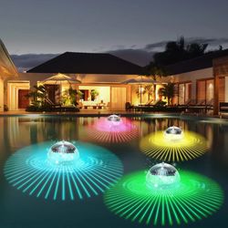 Led Solar Floating Lamp Swimming Pool Ball Solar Panel Powered Pond