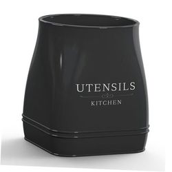 Ceramic Utensil Holder - Large Ceramic Kitchen Utensil Holder for Black