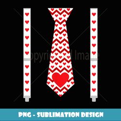 hearts ie & suspenders funny valentine's day for guys - modern sublimation png file