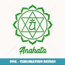 Heart Chakra Symbol Green Anahata Yogi Yoga - Unique Sublimation PNG Download
