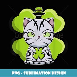 Cute Anime American Shorthair Cat St Patricks Day - Premium Sublimation Digital Download