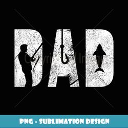 fishing dad father's day with fish and fishing hook crunch - unique sublimation png download