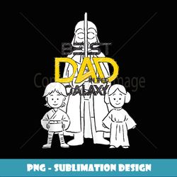 star wars darth vader luke and leia best dad in the galaxy - decorative sublimation png file