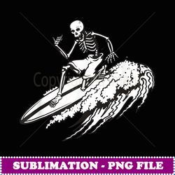 Skeleton Surf Surfing - Decorative Sublimation PNG File