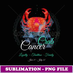 CANCER CRAB T Star Sign Birthday Horoscope Astrology - Modern Sublimation PNG File