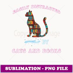 Funny Easily Disraced By Ca And Books Ca & Book Lover - Professional Sublimation Digital Download
