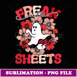 Funny Spooky Freak In The Sheets Halloween Floral Ghost - Signature Sublimation PNG File