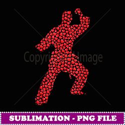 Karate Martial Arts Lover Heart Shape Karate Valentine's Day - Aesthetic Sublimation Digital File