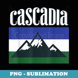 Cascadia Doug Flag Pacific Northwest T Unique Gift - Unique Sublimation Png Download
