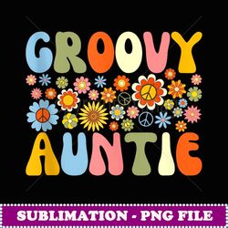 Groovy Auntie Retro Mother's Day Birthday Sister Aunt - Special Edition Sublimation PNG File