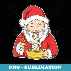 Santa Claus Ramen Noodles Christmas - Modern Sublimation PNG File