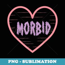 Morbid Heart- Unique Pastel Goth Valentines Day Yami Kawaii - Trendy Sublimation Digital Download