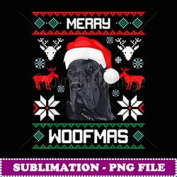 Great Dane Gift For Merry Christmas Woofmas Clothes - Premium PNG Sublimation File