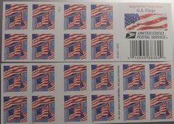 US Flag Forever Postage Stamps 1 Booklet of 20 Free USPS Tracking