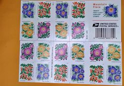 Mountian Flora Forever Postage Stamps 1 Booklet of 20