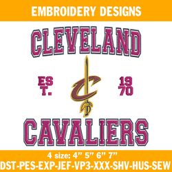 Cleveland Cavaliers est 1970 Embroidery Designs, NBA Embroidery Designs, Cleveland Cavaliers est Embroidery Designs