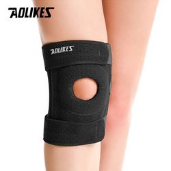 AOLIKES 1PCS Breathable Four Spring Knee Support Brace - Kneepad Adjustable Patella Knee Pads - Safety