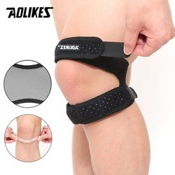 AOLIKES 1Pcs Adjustable Patella Knee Strap with Double Compression Pads - Knee Support for Running Basketball Football C