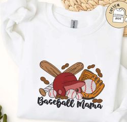 baseball mama shirt, baseball embroidery shirt, baseball mama shirt, mama embroidery shirt, mama sweatshirt