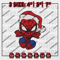 Spiderman Hanging Santa Christmas Embroidery files, Christmas Emb Designs, Spiderman Machine Embroidery File Download