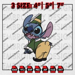 Funny Stitch Elf Christmas Embroidery files, Christmas Emb Designs, Stitch Machine Embroidery File, Digital Download
