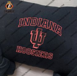 NCAA Embroidered Sweatshirt, NCAA Indiana Hoosiers Embroidered Shirt, Indiana Hoosiers Embroidered Hoodie