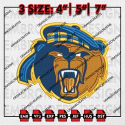 NCAA UC Riverside Highlanders Mascot Emb files, NCAA Embroidery Designs, 3 size, UC Riverside Machine Embroidery