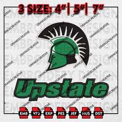 South Carolina Upstate Spartans Logo Emb files, NCAA Embroidery Designs, 3 size, NCAA South Carolina Machine Embroidery