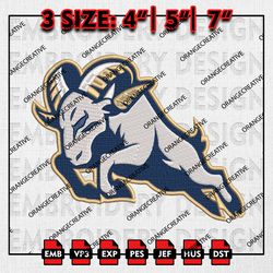 Navy Midshipmen NCAA Logo Emb files, NCAA Embroidery Designs, 3 size, NCAA Navy Midshipmen Machine Embroidery Digital