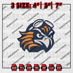 UT Martin Skyhawks NCAA Logo Emb files, NCAA Embroidery Designs, 3 size, NCAA UT Martin Machine Embroidery Digital