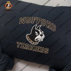 NCAA Embroidered Sweatshirt, NCAA Wofford Terriers Embroidered Shirt, Wofford Terriers Embroidered Hoodie