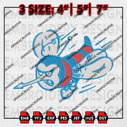 Delaware State Ncaa Logo Emb Designs, NCAA Embroidery Files, NCAA Delaware State Hornets Mascot Machine Embroidery