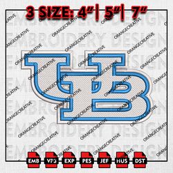 Buffalo Bulls Writing Logo Team Emb Design, NCAA Embroidery Files, NCAA Buffalo Bulls Machine Embroidery