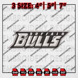 Buffalo Bulls Word Logo Emb Design, NCAA Embroidery Files, NCAA Buffalo Bulls Writing Logo Machine Embroidery