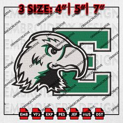 Eastern Michigan Eagles Logo Ncaa Team Emb Design, NCAA Embroidery Files, NCAA Eastern Michigan Machine Embroidery