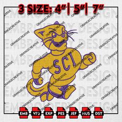 Northern Iowa Panthers NCAA Logo Emb Design, NCAA Embroidery Files, NCAA Northern Iowa 3 sizes Machine Embroidery