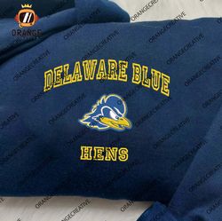 Delaware Blue Hens NCAA Embroidered Tee, NCAA Team Logo Embroidered Hoodie, NCAA Embroidered Sweatshirt