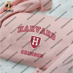 Harvard Crimson NCAA Embroidered Tee, NCAA Harvard Crimson Team Logo Embroidered Hoodie, NCAA Embroidered Sweatshirt