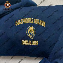 California Golden Bears NCAA Embroidered Tee, NCAA Team Logo Embroidered Hoodie, NCAA Embroidered Sweatshirt