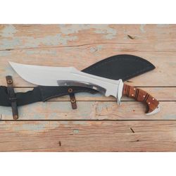 Custom Handmade Bowie Knife Full Tang Hunting Bowie Survival Knife Outdoor Camping Gift For Anniversary Gift Knife
