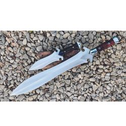 Custom Handmade Sword Set High Carbon Steel Full Tang Swords Hunting Survival Outdoor Sword Special Camping Knife Gift