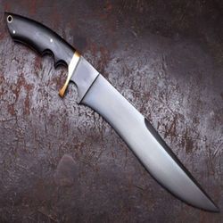 Custom Handmade Bowie Knife Full Tang Hunting Bowie Survival Knife Outdoor Camping Carbon Steel Knife Unique Knife
