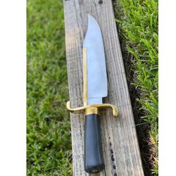 Alamo Musso Bowie Knife Custom Handmade Bowie Micarta Handle Survival Knife Camping Outdoor D2 Steel Knife Special Gift