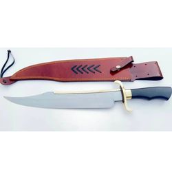 Alamo Musso Bowie Knife Custom Handmade Bowie Survival Outdoor Hunting Knife Gift For Him Birthday Gift Special Knife