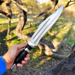 Custom Handmade Bowie Knife Survival Knife Outdoor Camping Bowie Hunting Knife Gift For Him Special Edition Knife