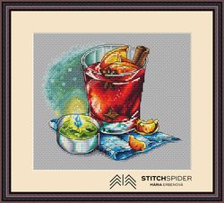 hot drink counted cross stitch pattern, pdf, cssaga file, needlepoint cross stitch , cross stitch drink, cros stitch tea
