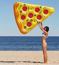 Inflatable Pizza Sleeping Bed Water Hammock Lounger Chair Float Swimming Pool Toy
