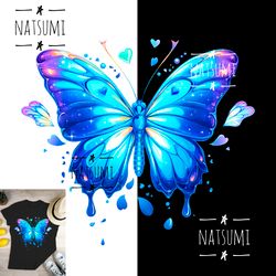 Butterfly PNG file for sublimation, Neon Butterfly Clipart, PNG for t-shirt designs, PNG for sublimate, PNG for tumblers