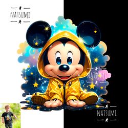 Baby Mickey Mouse PNG Clipart, PNG file for DTF sublimation designs for shirt, PNG for tumblers, PNG for kids shirt cups