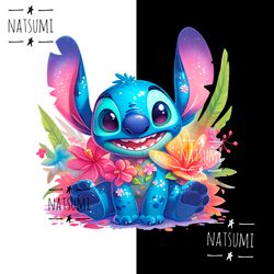 Stitch PNG sublimation design for birthday, for kids shirt PNG, Stitch PNG tumbler, Cartoon sublimation prints for mugs